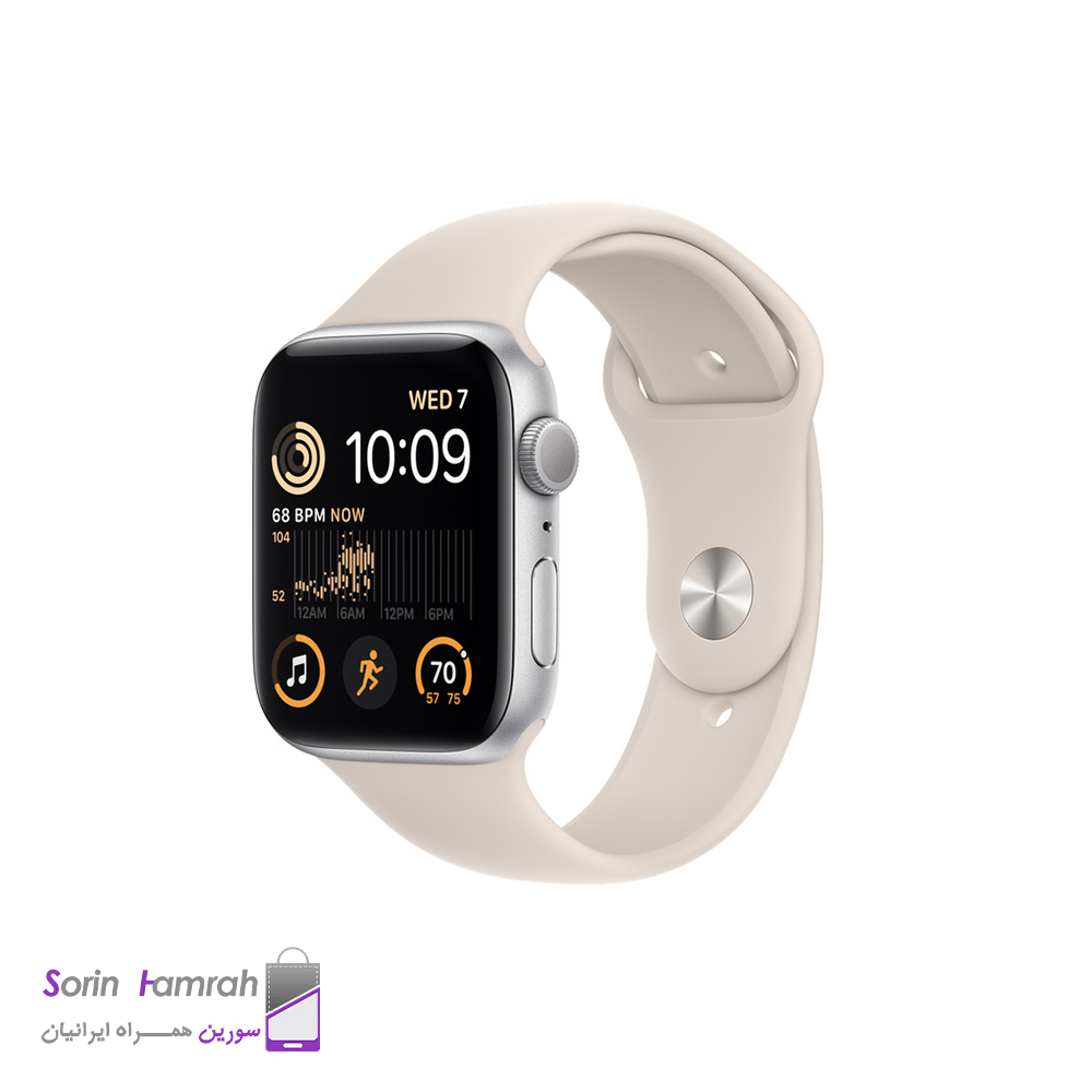اپل واچ SE 8 مدل 40mm بدنه آلومینیوم با بند سیلیکونی